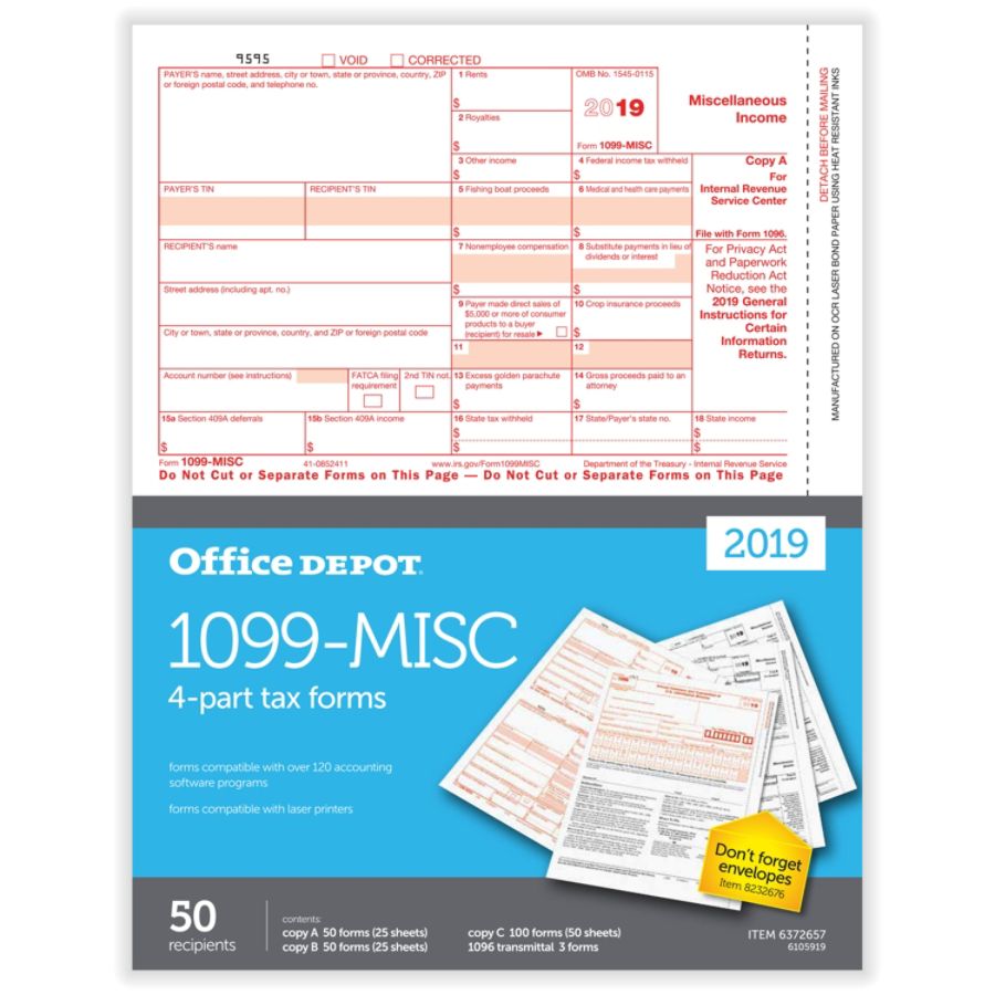 1099 Tax Forms Office Depot