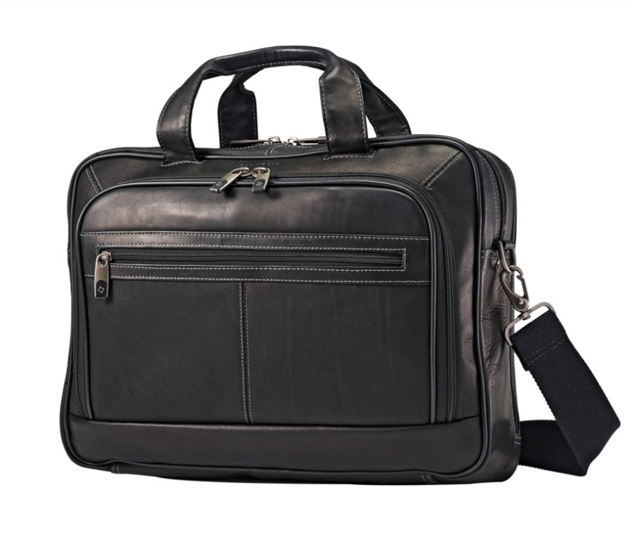 samsonite leather portfolio