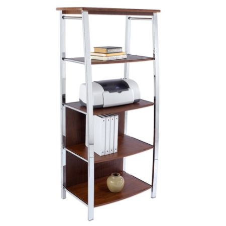 Realspace Mezza 4 Shelf Bookcase Cherry Office Depot