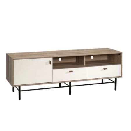 Sauder Anda Norr Credenza For 60 Tvs Sky Oakwhite Office Depot