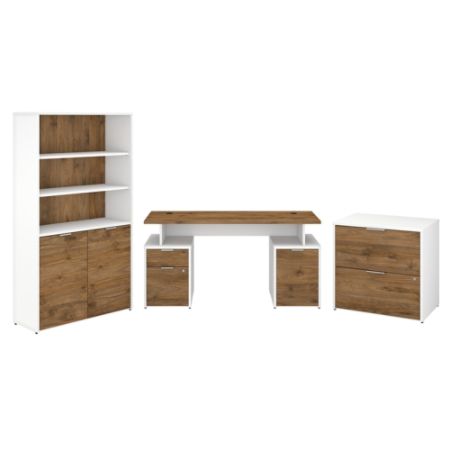 Bush Business Furniture Jamestown 60 W Desk With Storage File