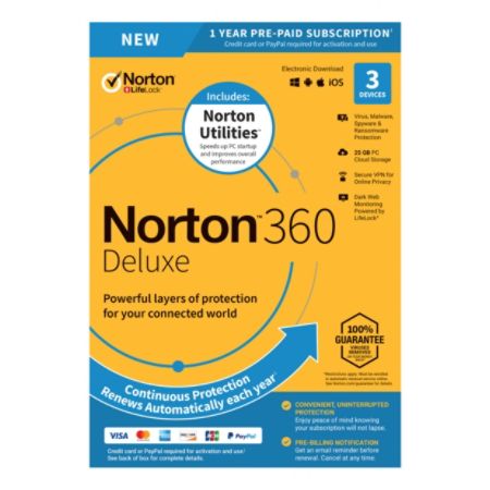 Norton 360 Deluxe 3 Devices 1Y Product Key - Office Depot