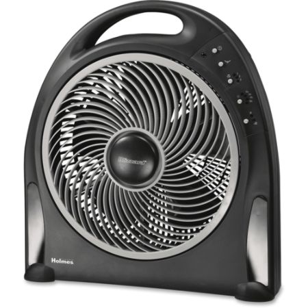Holmes Oscillating Floor Fan 12 Diameter 3 Speed Adjustable Tilt
