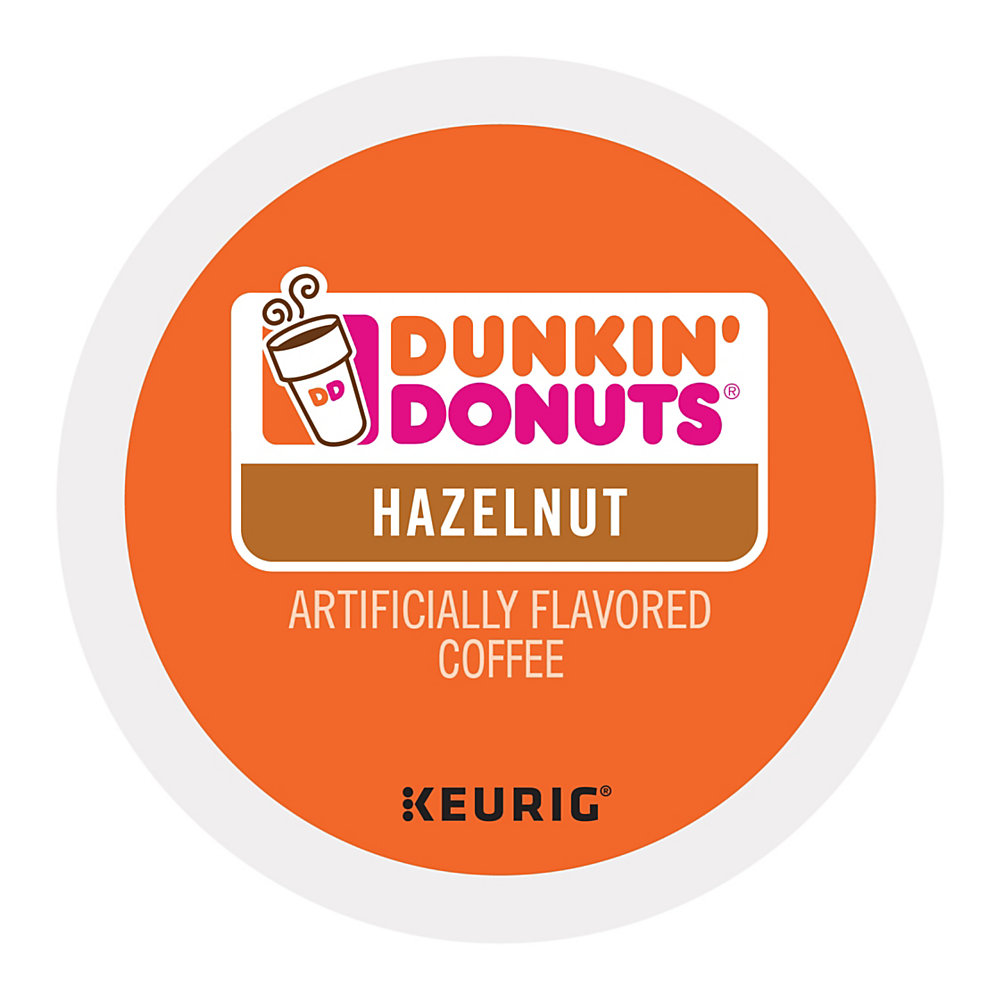 Get Dunkin Donuts flavor at home or in the office Blended with the flavor of sweet roasted hazelnuts. Each K-Cup has a built-in coffee filter - no measuring and no mess. K-Cups are designed for single-cup brewing systems.