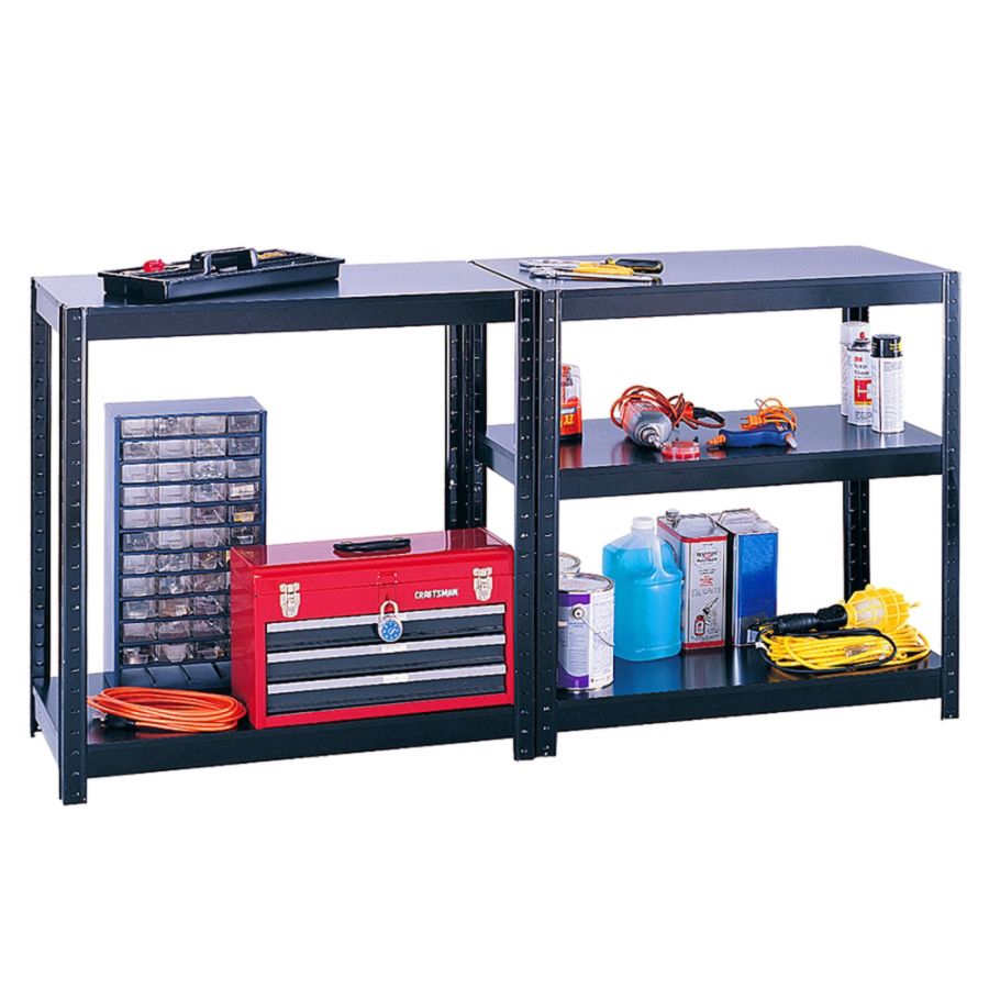 Safco Boltless Steel Shelving, Black