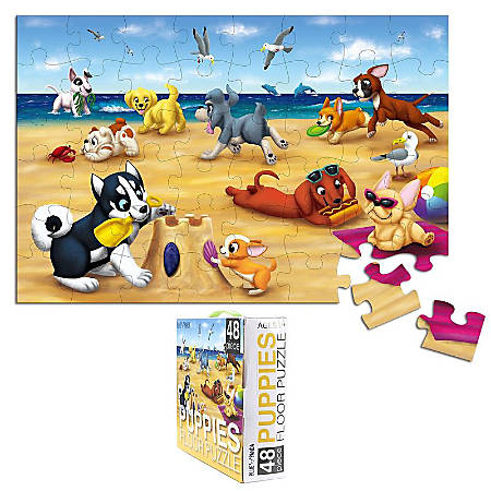 Floor Puzzles For Kids 48 Piece Giant Floor Puzzle Puppies On The
