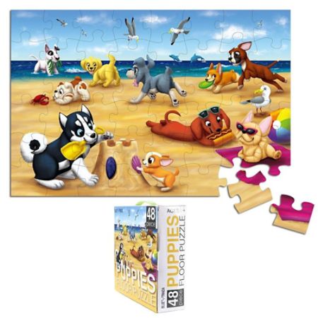Floor Puzzles For Kids 48 Piece Giant Floor Puzzle Puppies On The