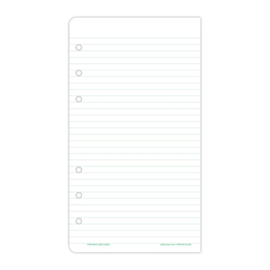 Day Timer Organizer Accessory Lined Pages 3 34 x 6 34 Pack Of 2 by ...