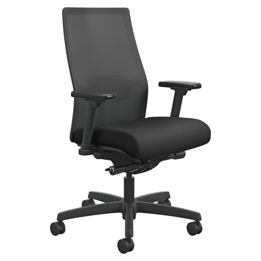 Photo 1 of *MISSING PARTS* Ignition 2.0 Mid-Back Adjustable Lumbar Office Chair Black - HON