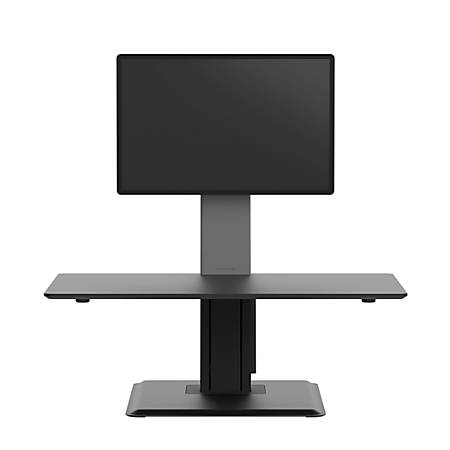 Workpro Perform Desk Riser By Humanscale Single Monitor Black