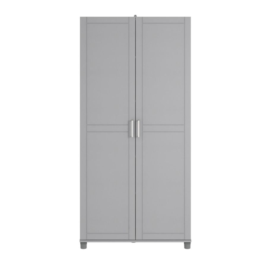 Ameriwood Home Callahan 36 Utility Storage Cabinet Gray Zerbee