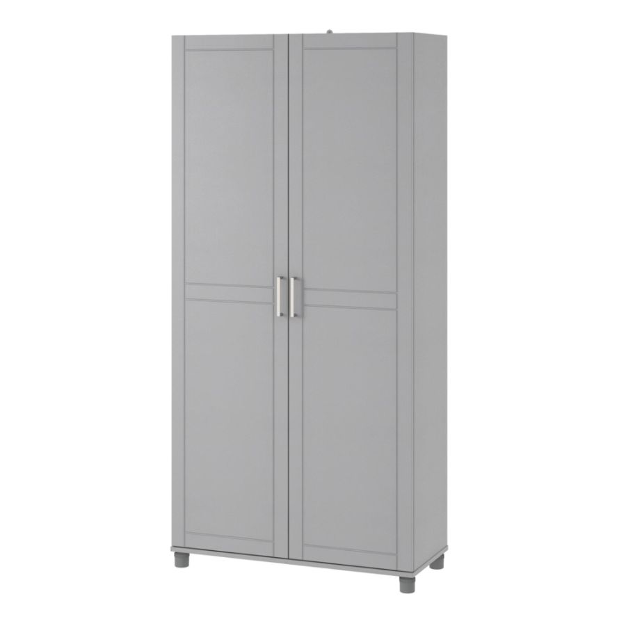 Ameriwood Home Callahan 36 Utility Storage Cabinet Gray Zerbee