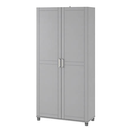 Ameriwood Home Callahan 36 Utility Storage Cabinet Gray Office Depot