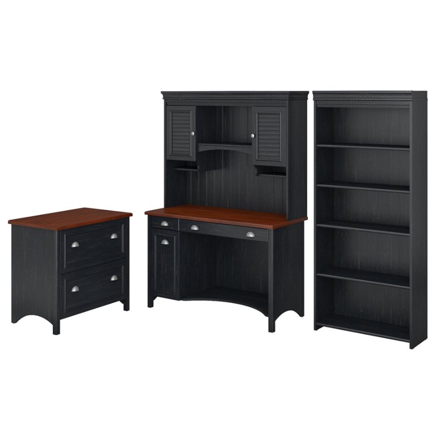 Bush Furniture Stanford Computer Desk With Hutch Bookcase And