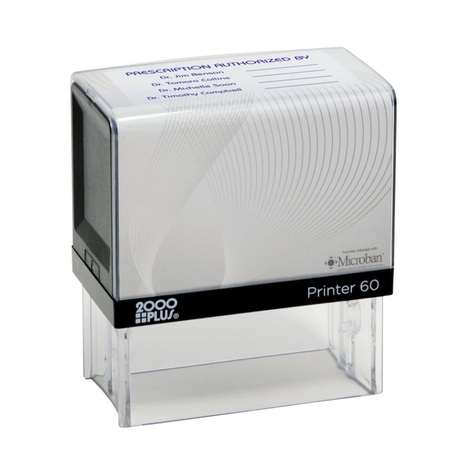 2000 PLUS P60 Self Inking Stamp With Microban 1 38 x 2 1516 Impression ...