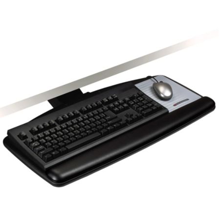 3m Akt90le Adjustable Keyboard Tray Blackcharcoal Office Depot