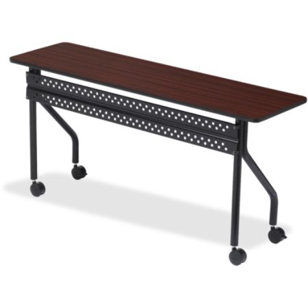 Iceberg Officeworks 60 W Mobile Training Table Rectangle Mahogany