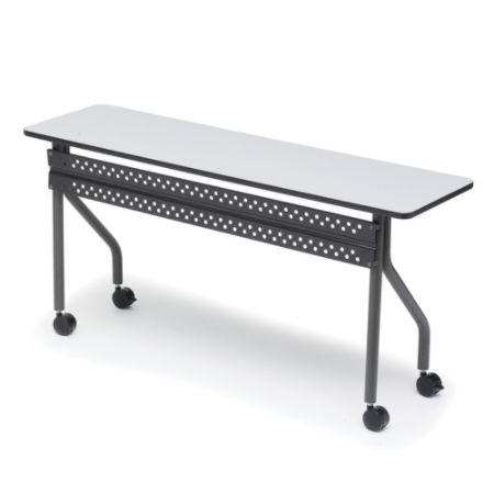 Iceberg Officeworks Mobile Training Table Rectangle Gray Office