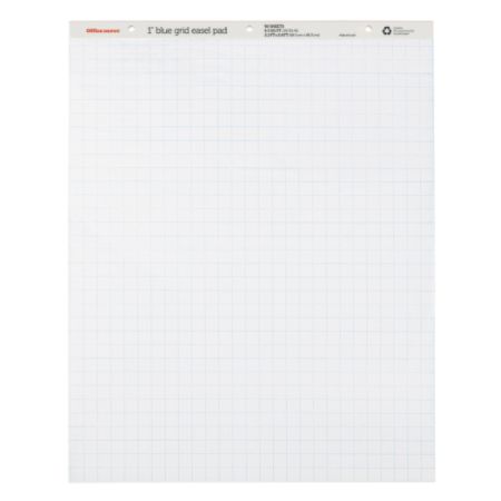 Office Depot Brand Flip Chart 27 x 34 1 Grid 50 Sheets White Pack Of 2