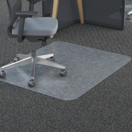 Deflect O Polycarbonate Chair Mat For Pile Carpets 46 W X 60 D