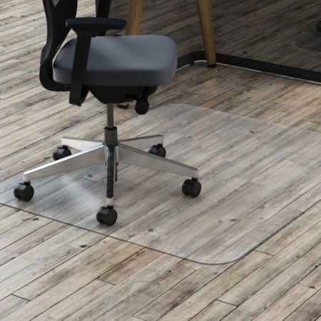 Deflect O Clear Polycarbonate Chair Mat For Hard Floors 46 W X 60