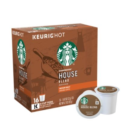 Starbucks House Blend Coffee K Cup Pods Box Of 16 Pods ...