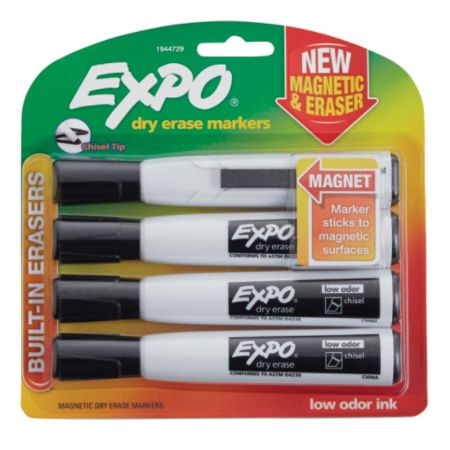 erase dry markers magnetic eraser expo chisel tip ink pack depot officedepot office