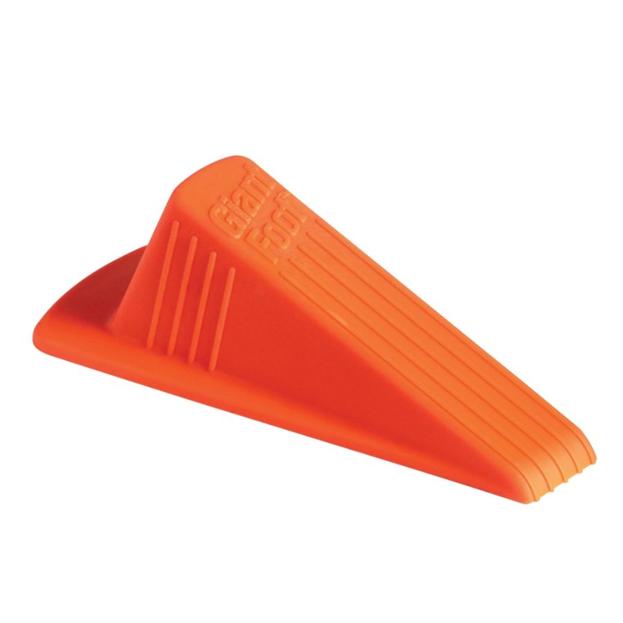 Master Caster Giant Foot Door Stop Orange Office Depot