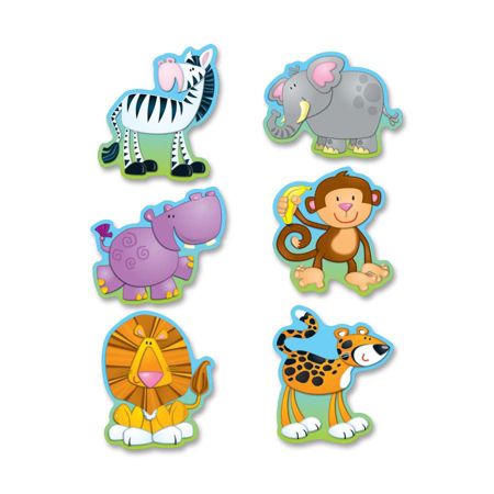 carson dellosa jungle cut outs bulletin board set 36