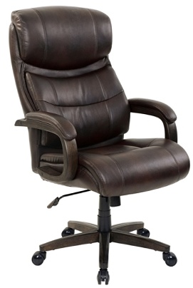 Realspace Westdale High Back Chair Brown Office Depot