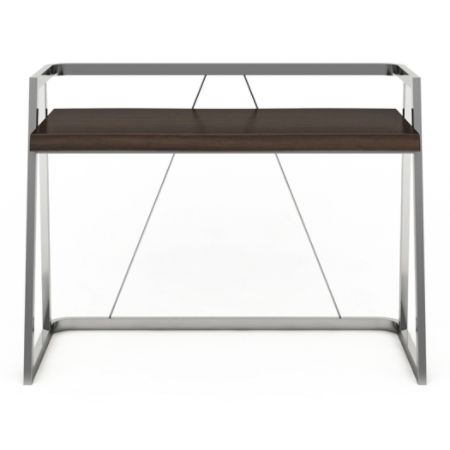 Elle D Cor Alliel Live Edge Desk Brownsilver Office Depot