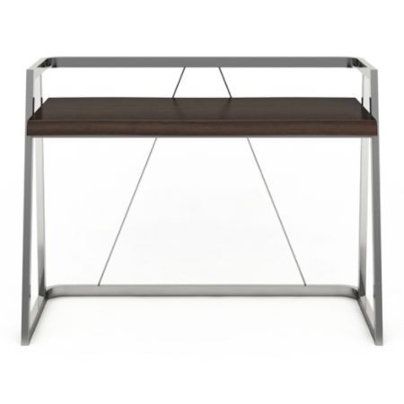 Elle D Cor Alliel Live Edge Desk Brownsilver Office Depot