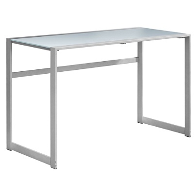 Monarch Specialties Computer Desk With Tempered Glass Top