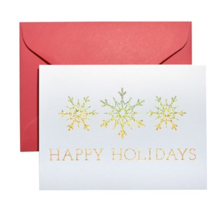 Gartner Studios Holiday Boxed Cards 5 X 7 Happy Holidays Snowflake Box Of 20 Cards Item 6810930