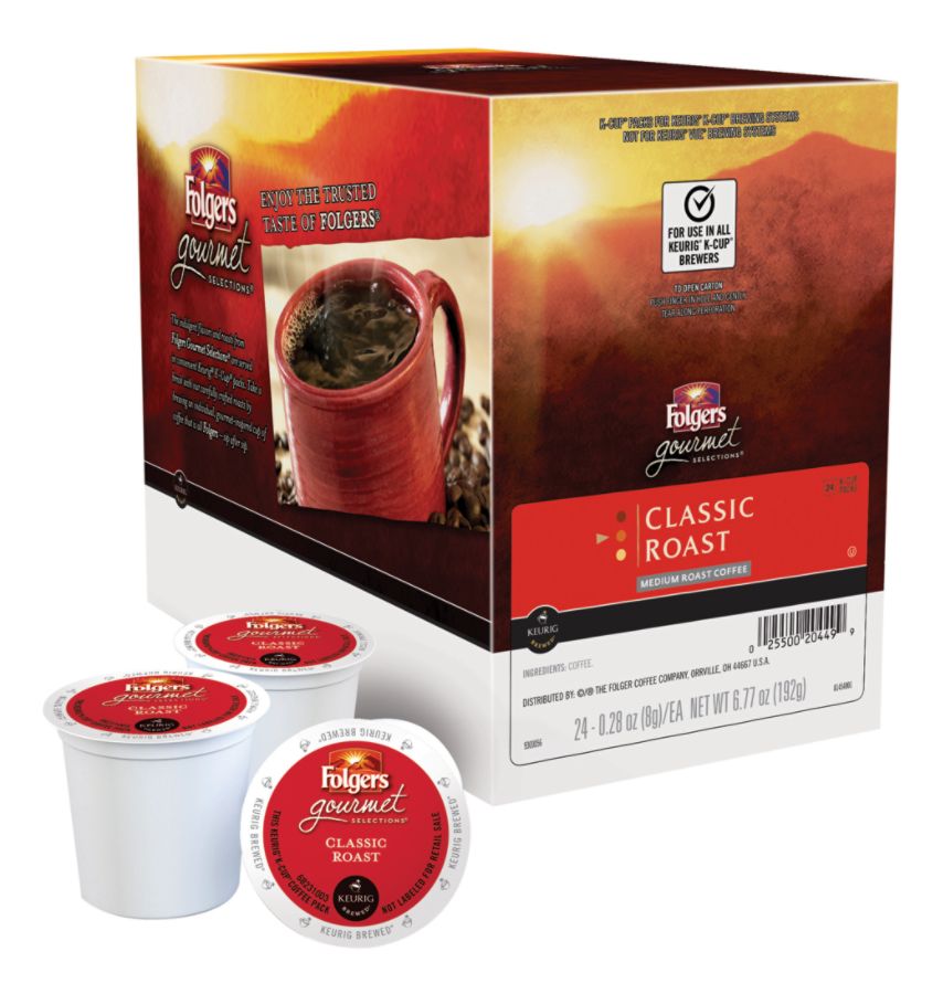 Folgers® Gourmet Selections Coffee Single-Serve K-Cup®, Classic Roast ...