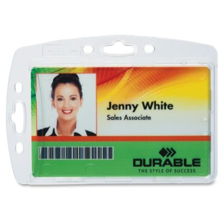 Durable 800580128268 Replacemt ID Card Holders Clear Box Of 10 by ...