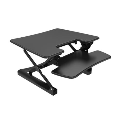 sit stand loctek desk riser lx converter ergonomic workstations depot office officedepot