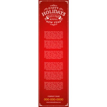 Vertical Banner Template Red Holiday Office Depot