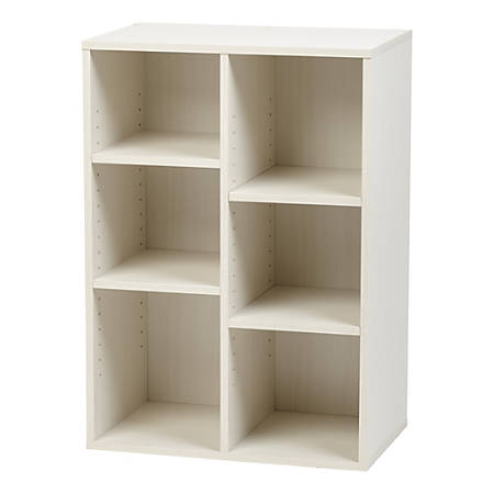 Iris 33 H 6 Cube Bookcase Off White Office Depot