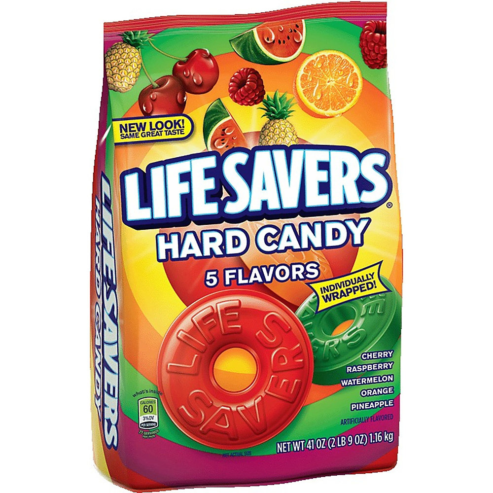 UPC 022000227324 product image for Life Savers 5 Flavors Hard Candy Bag - 2 lb. 9oz. - Cherry, Raspberry, Watermelo | upcitemdb.com