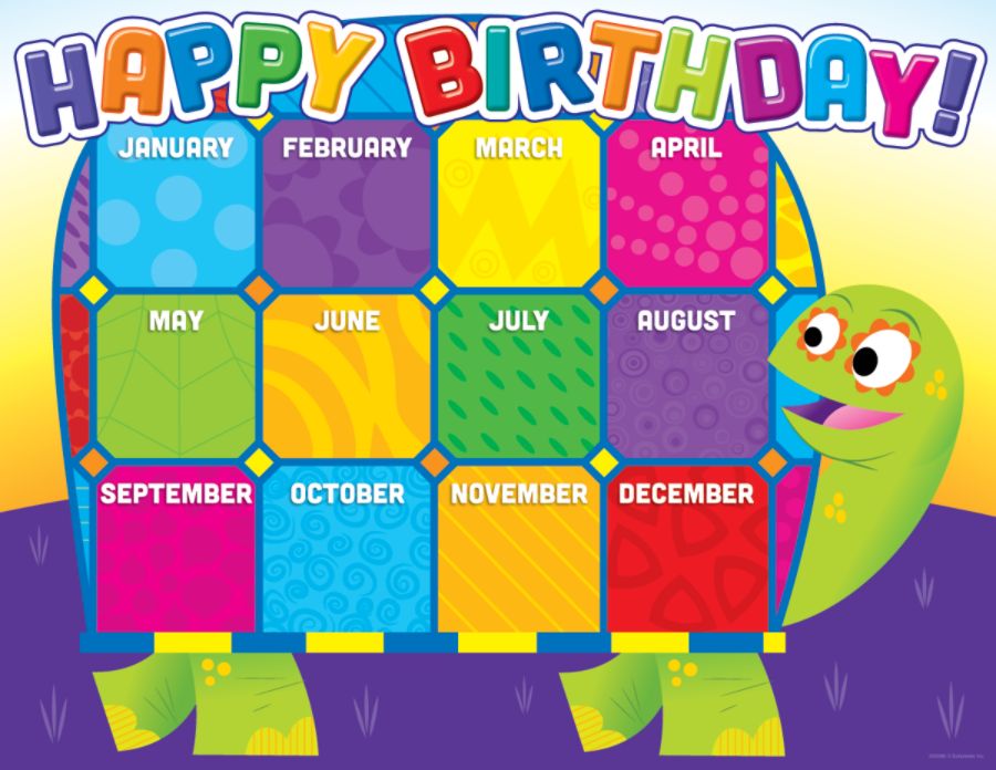 Scholastic Jingle Jungle Birthday Chart by Office Depot & OfficeMax