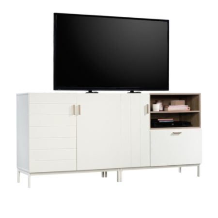 Sauder Anda Norr Credenza Whitesky Oak Office Depot