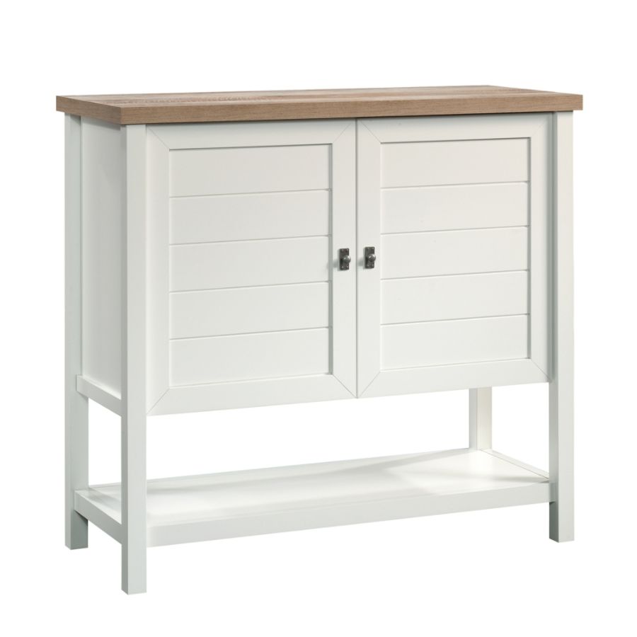 Libreria Sauder Cottage Road Con Ante - Finitura Bianco Morbido