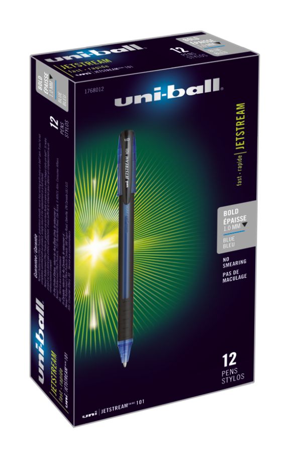 UPC 070530002362 product image for uni-ball(R) Jetstream(TM) 101 Rollerball Pens, 1.0mm, Medium Point, Blue, Pack O | upcitemdb.com