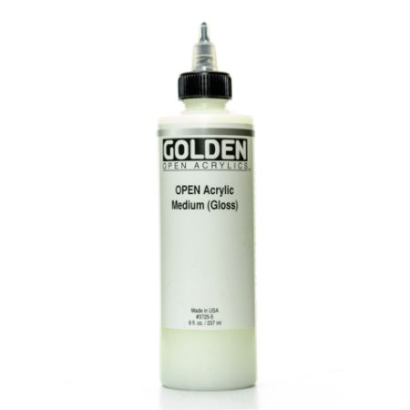 mediums fluid acrylic golden medium open gloss oz officedepot