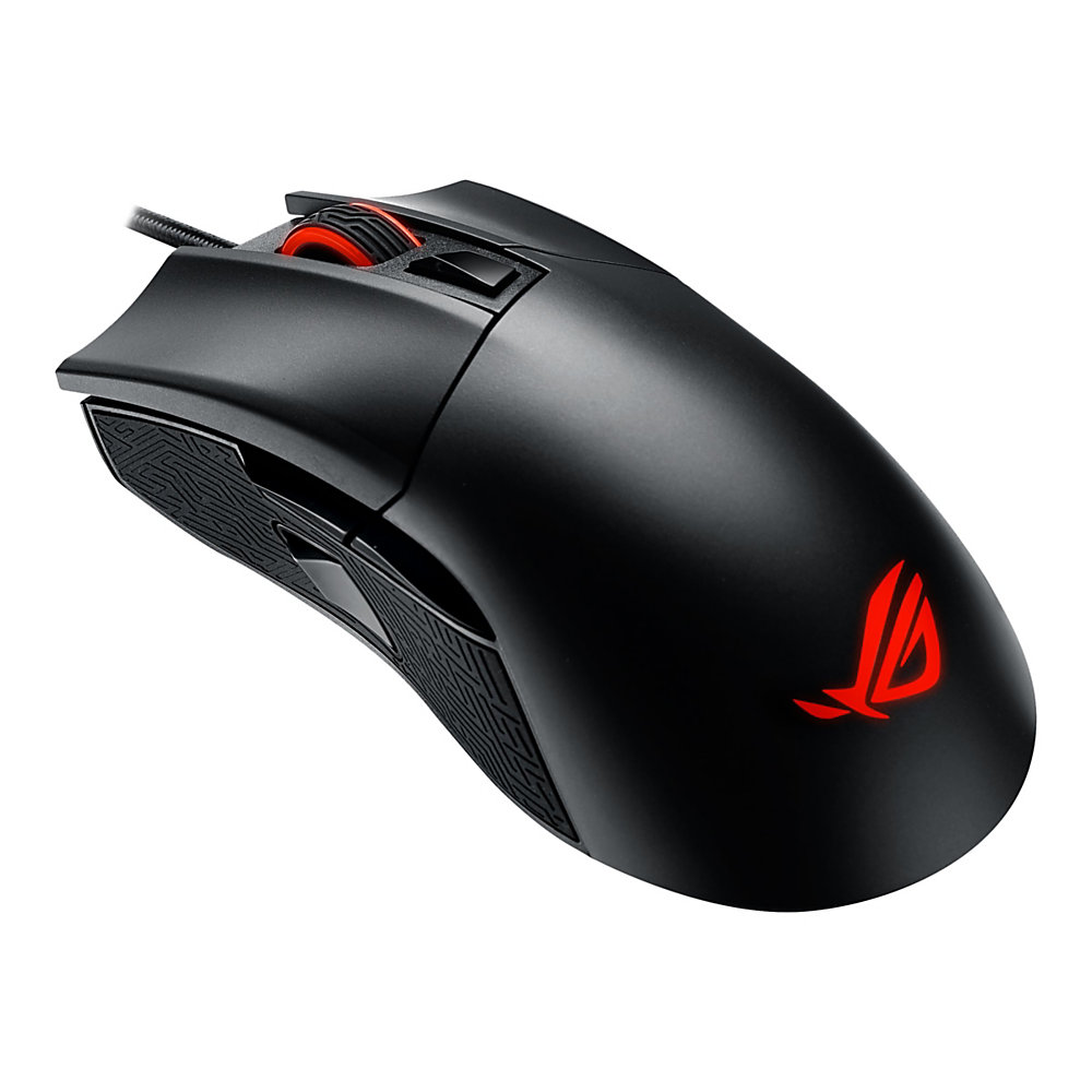 ASUS ROG Gladius II - Mouse - right and left-handed - optical - 6 buttons - wired - USB