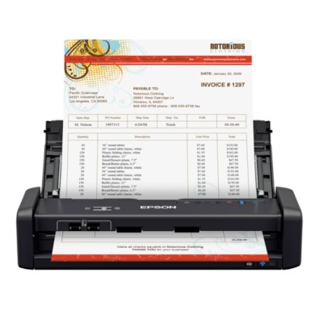 Epson Workforce Es 300wr Wireless Color Document Scanner Accounting Edition Item 6989546