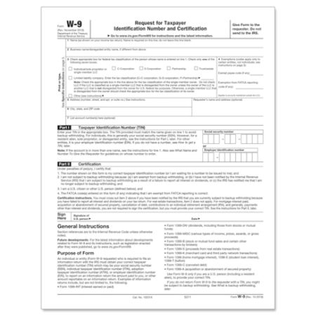 ComplyRight W 9 Tax Forms Pack Of 50 Forms - Office Depot