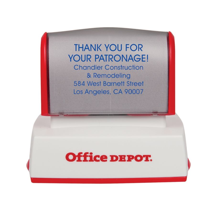Office Depot Brand Pre Inked Stamp 1 316 x 2 Impression - Office Depot