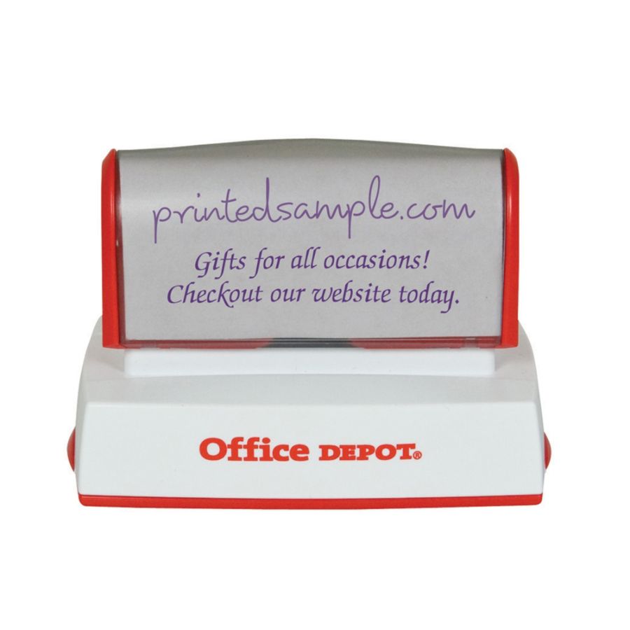 Office Depot Brand Pre Inked Stamp 78 X 2 516 Impression - Office Depot